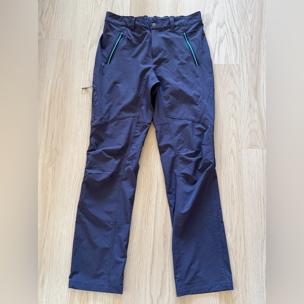 COLUMBIA titanium OMNI SHIELD ADVANCED REPELLENCY ACTIVE PANTS ZIP POCKET M blue